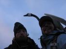 Kyle Pickering and Bobby McDowell walking across Canada